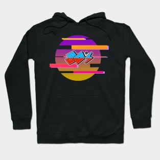 80s Striped Hoodie